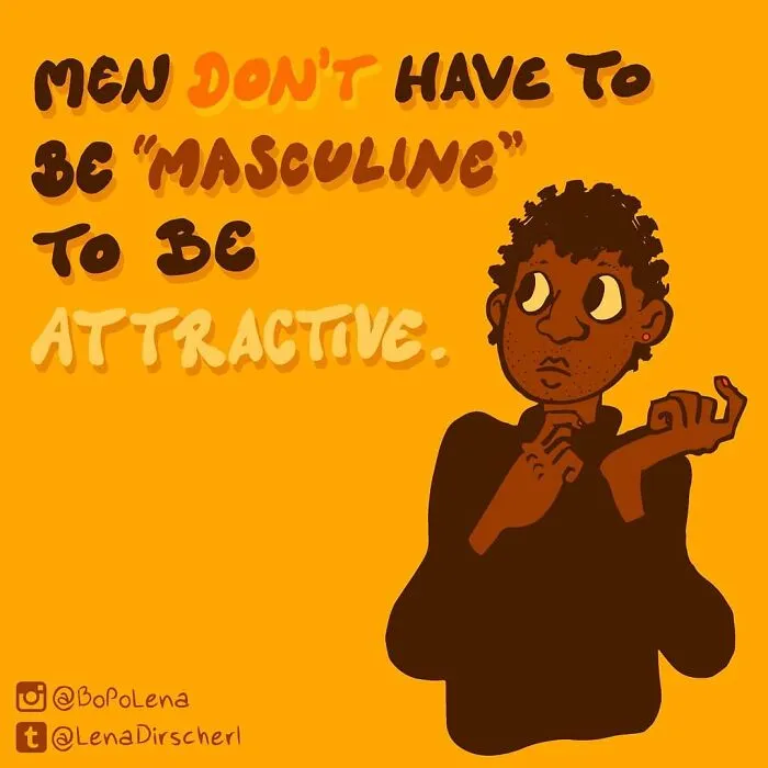 "Los problemas de imagen corporal masculina son importantes:" 30 Ilustraciones de BoPoLena