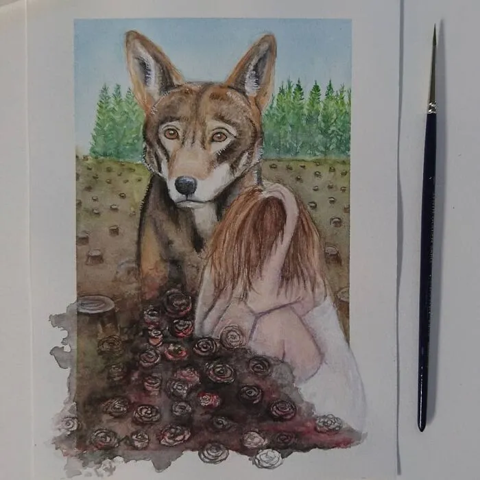 I Create Animal-Themed Paintings Using Watercolor, Ink, And Acrylic Paint, Here Are My best 70 Works