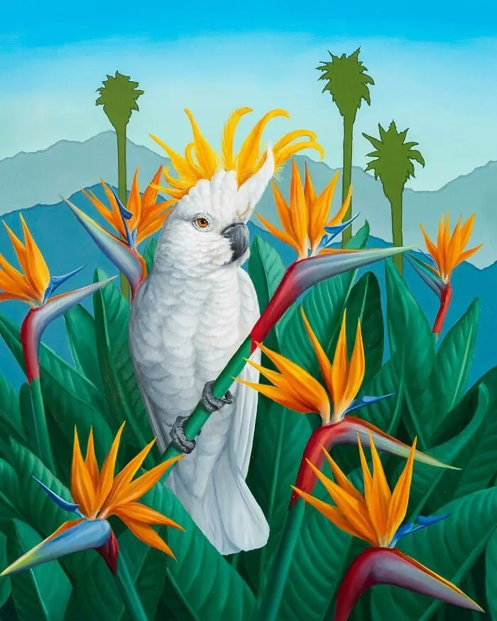 72 Surrealistic Oil Paintings That Capture The Fierce Beauty Of Wildlife By Jon Ching