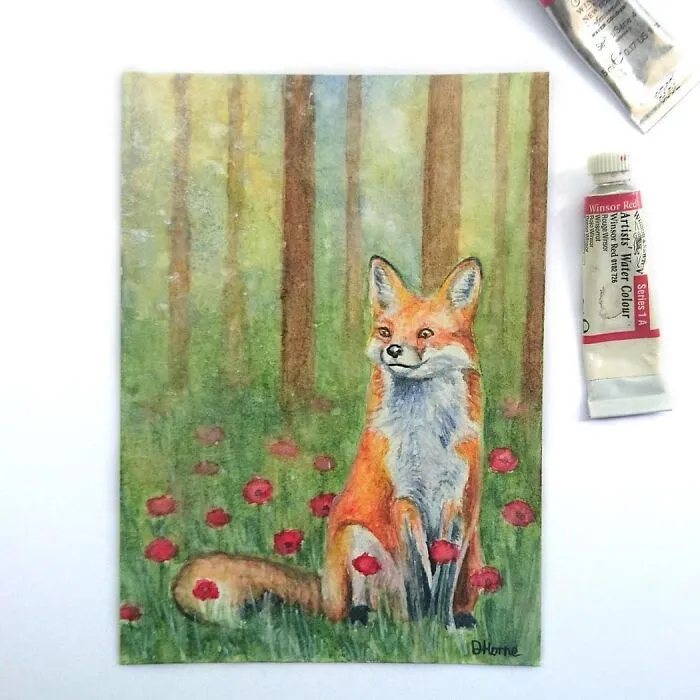 I Create Animal-Themed Paintings Using Watercolor, Ink, And Acrylic Paint, Here Are My best 70 Works
