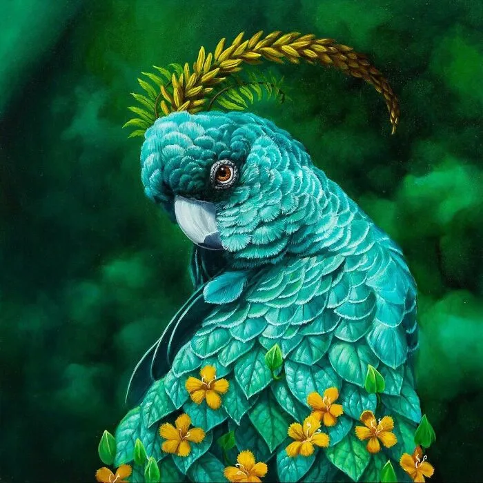 72 Surrealistic Oil Paintings That Capture The Fierce Beauty Of Wildlife By Jon Ching