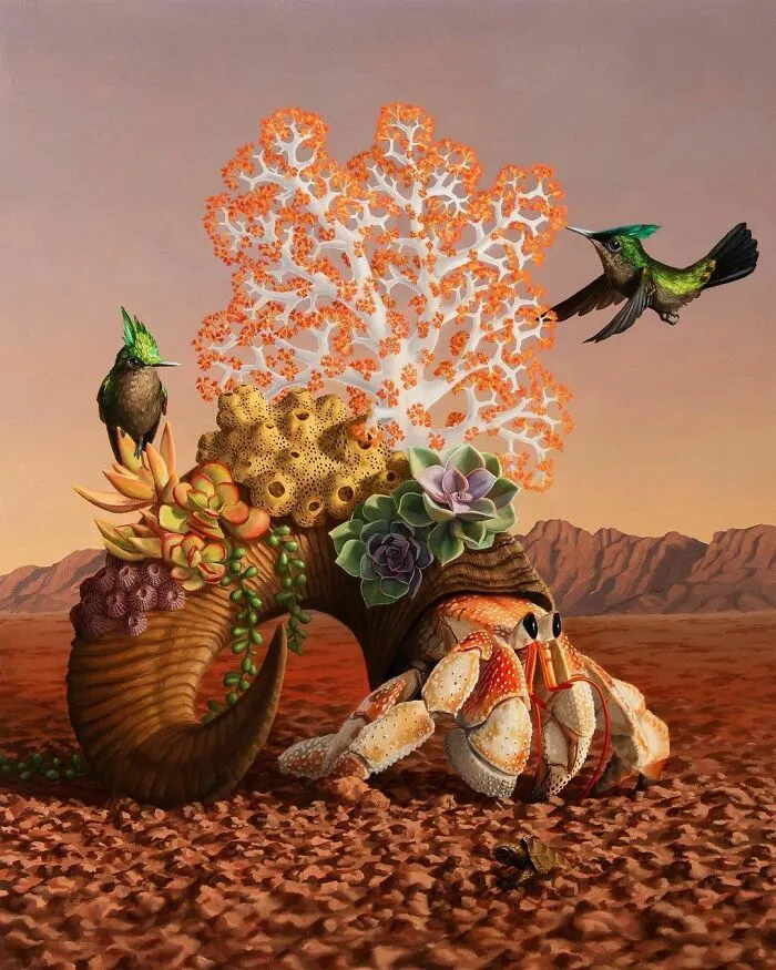 72 Surrealistic Oil Paintings That Capture The Fierce Beauty Of Wildlife By Jon Ching