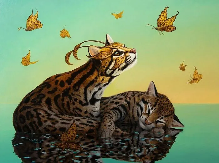 72 Surrealistic Oil Paintings That Capture The Fierce Beauty Of Wildlife By Jon Ching
