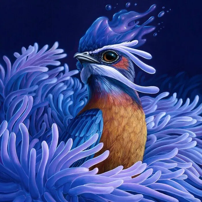 72 Surrealistic Oil Paintings That Capture The Fierce Beauty Of Wildlife By Jon Ching