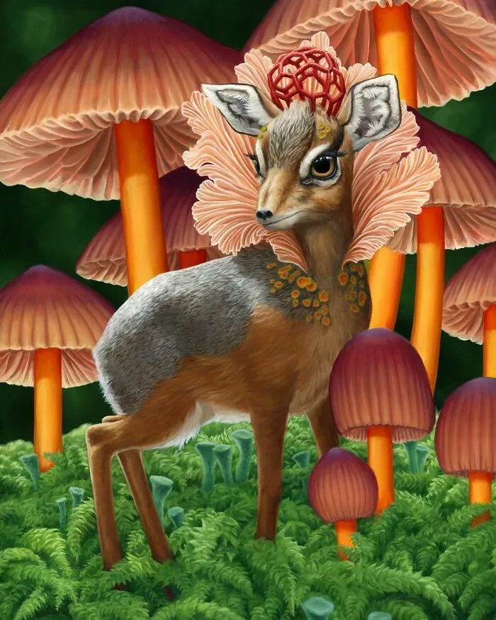 72 Surrealistic Oil Paintings That Capture The Fierce Beauty Of Wildlife By Jon Ching
