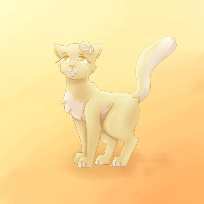 Le Lemon Cat. Sorry My Art Sucks Xd