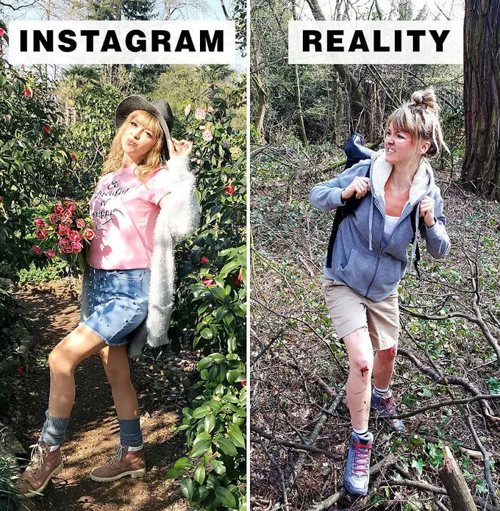 Woman Mocks Social Media And Shows The Reality Behind Those Perfect Instagram Photos (30 New Pics)