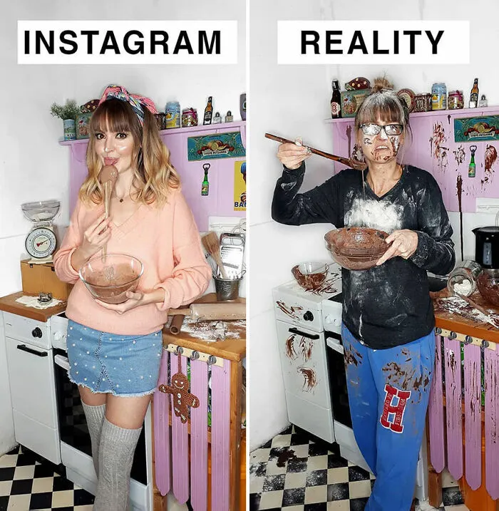 Woman Mocks Social Media And Shows The Reality Behind Those Perfect Instagram Photos (30 New Pics)