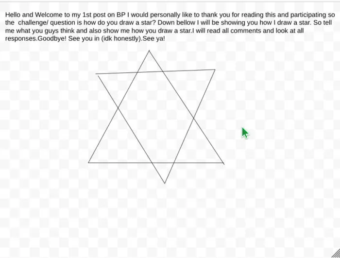 A Really Bad Star Made Of Google Slides