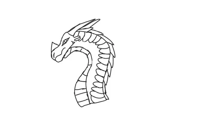 Dragon For Coloring.