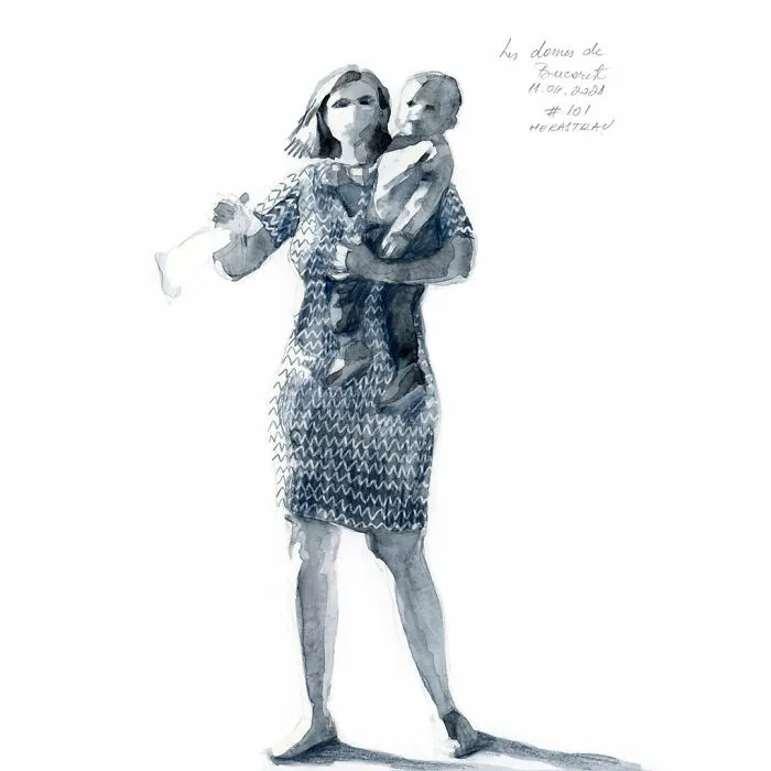 I Do Quick Drawings Of Women On The Streets Of Bucharest (39 Pics)