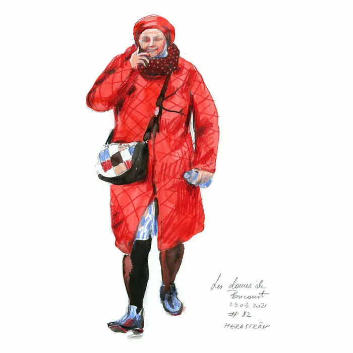 I Do Quick Drawings Of Women On The Streets Of Bucharest (39 Pics)