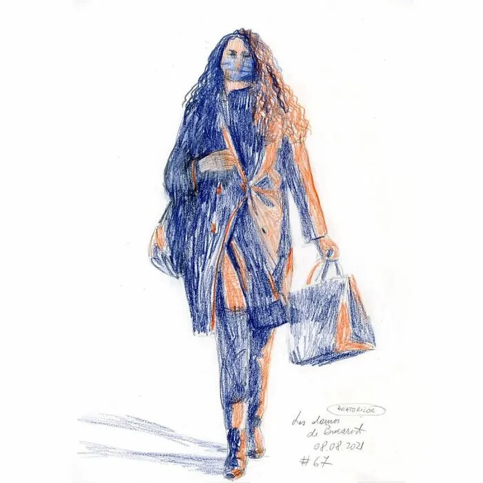 I Do Quick Drawings Of Women On The Streets Of Bucharest (39 Pics)