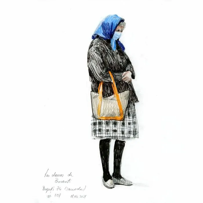 I Do Quick Drawings Of Women On The Streets Of Bucharest (39 Pics)