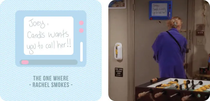 S05e18: The One Where Rachel Smokes
