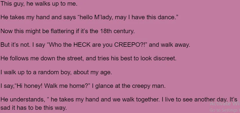 I Made A Poem About Something Sad Women Have To Face.