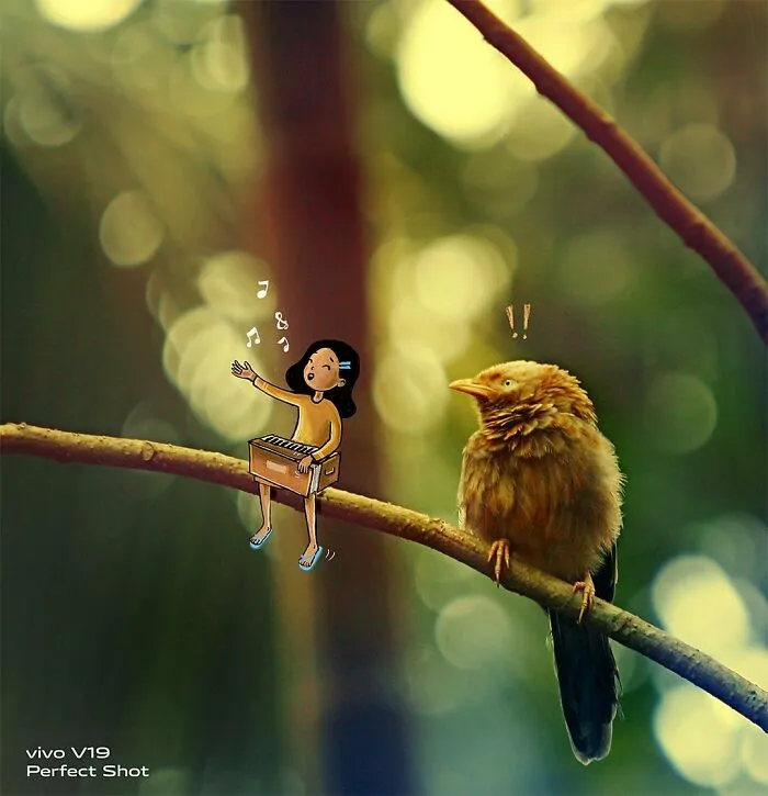 Indian Artist Creates A Little Girl Character To Give More Life To His Macro Photos And Instagram Loves It (17 Pics)