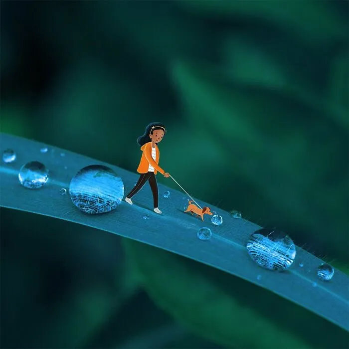 Indian Artist Creates A Little Girl Character To Give More Life To His Macro Photos And Instagram Loves It (17 Pics)