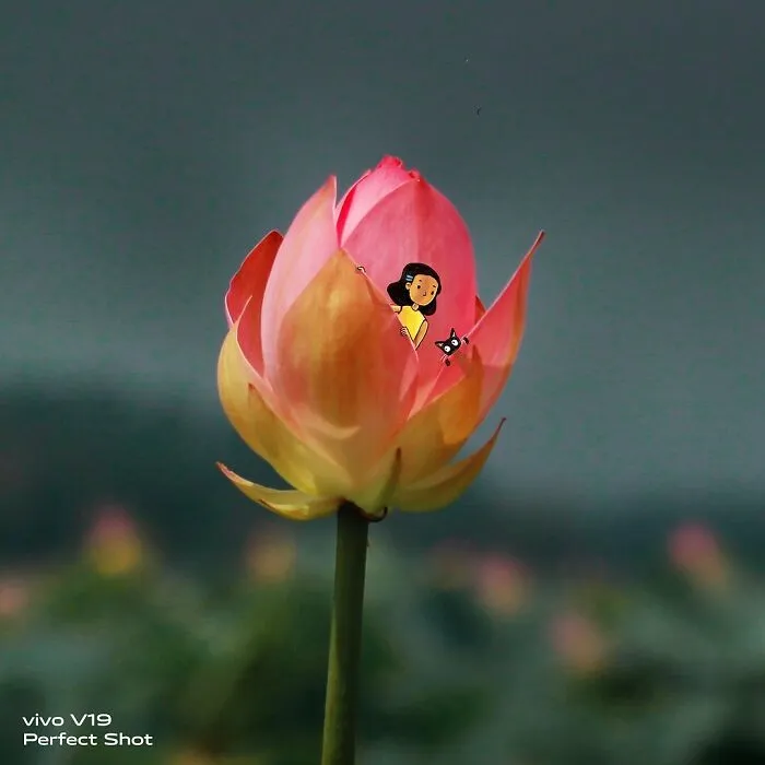 Indian Artist Creates A Little Girl Character To Give More Life To His Macro Photos And Instagram Loves It (17 Pics)