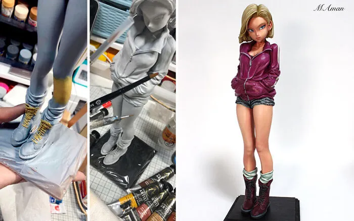 Artist Transforms Generic Anime Figurines And They Look Like They Escaped A Manga (43 Pics)
