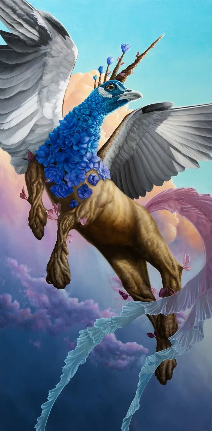 72 Surrealistic Oil Paintings That Capture The Fierce Beauty Of Wildlife By Jon Ching