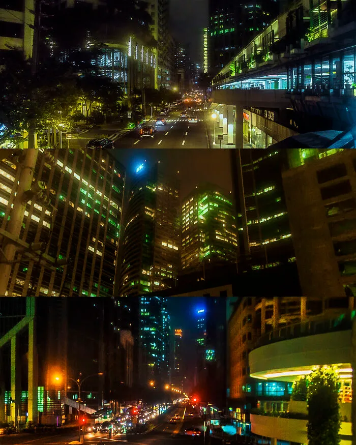 A Collage Of Three Panoramic Cityscapes Taken In Makati Cbd. Deus Ex Vibes