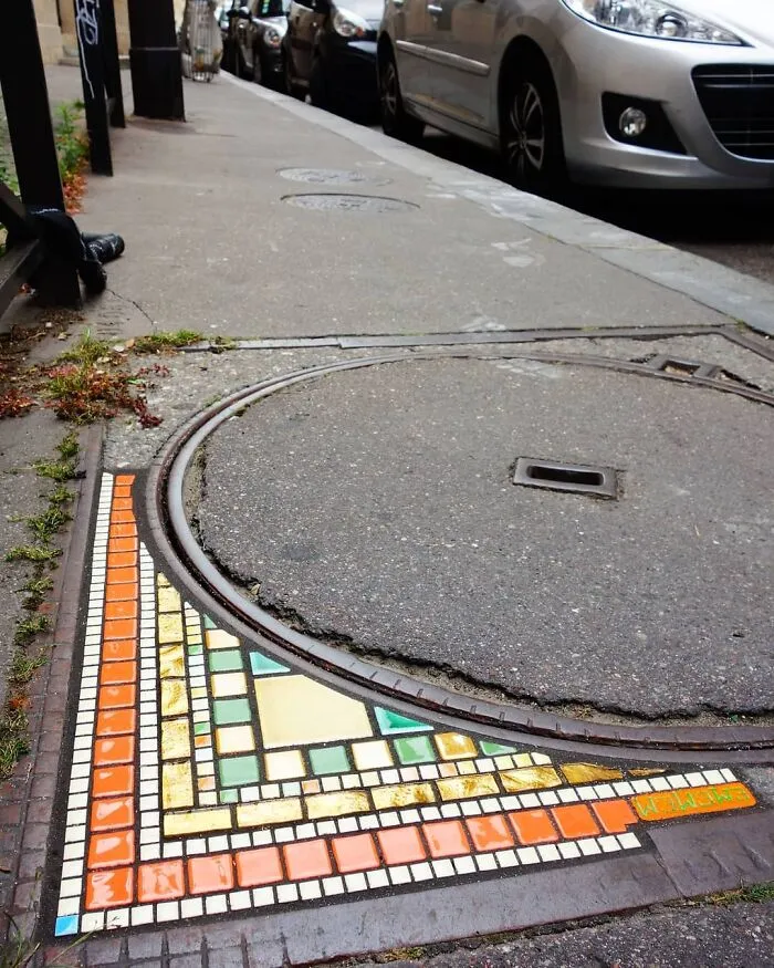 Artist Mends Cracked Sidewalks, Potholes And Buildings Using Vibrant Mosaics, And Here Are His Best 30 Works