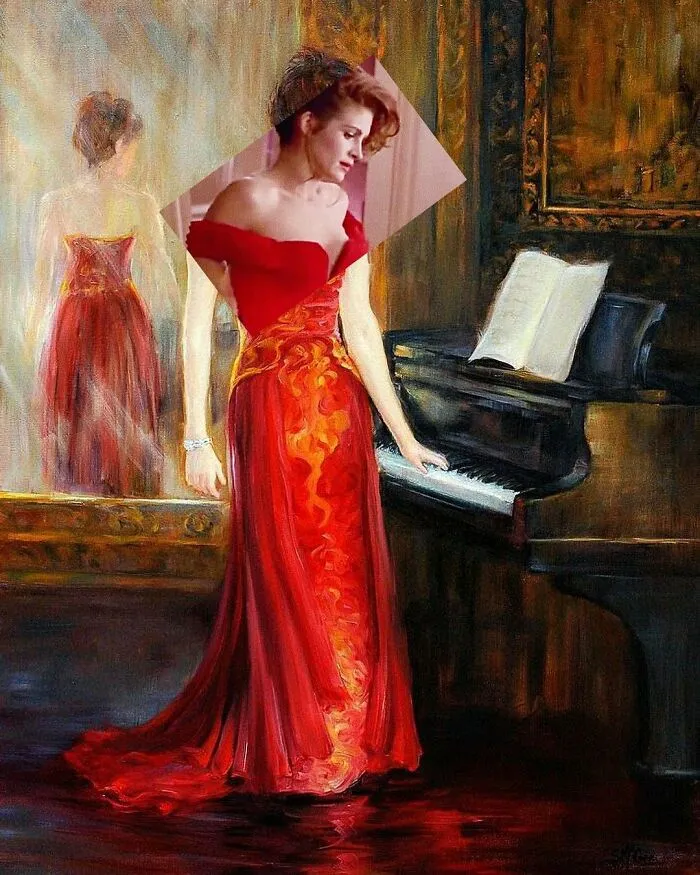 Lo que ocurre cuando combinas cuadros famosos y cultura pop: Este artista crea 40 collages como respuesta
