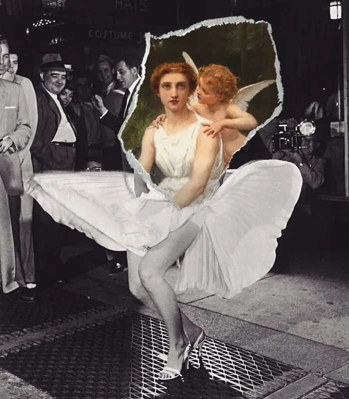 Lo que ocurre cuando combinas cuadros famosos y cultura pop: Este artista crea 40 collages como respuesta