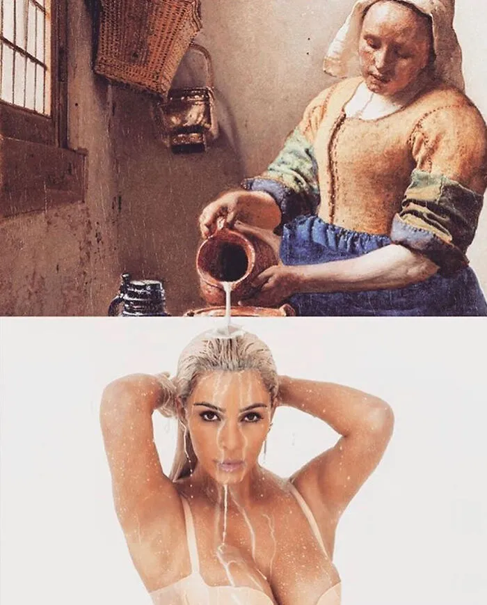 Lo que ocurre cuando combinas cuadros famosos y cultura pop: Este artista crea 40 collages como respuesta