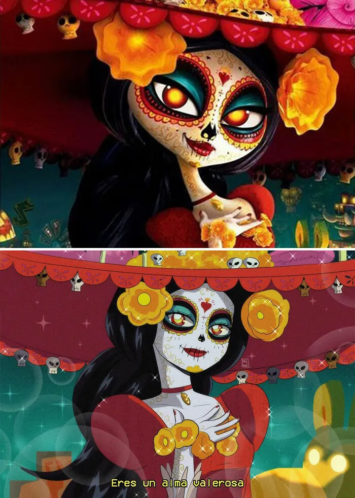 Esta artista convierte a 30 personajes populares de animación, películas y series en anime