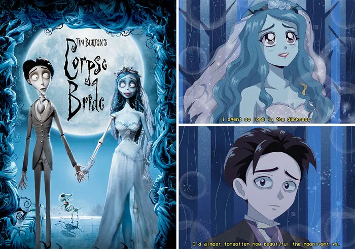 Esta artista convierte a 30 personajes populares de animación, películas y series en anime