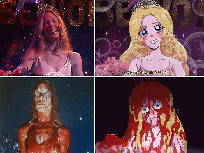 Esta artista convierte a 30 personajes populares de animación, películas y series en anime