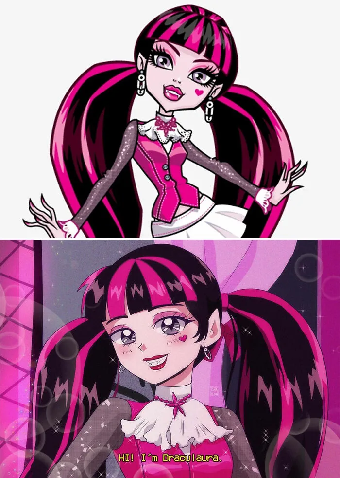 Artist Turns Popular Characters From Movies, TV Series, And Animation Into Anime (30 Pics)