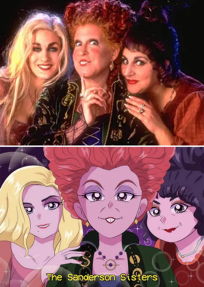 Artist Turns Popular Characters From Movies, TV Series, And Animation Into Anime (30 Pics)