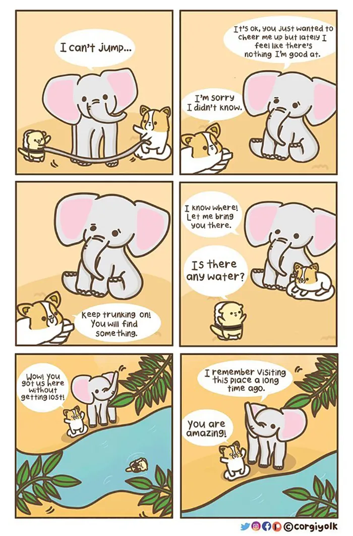 My 30 Wholesome Comics Featuring A Corgi And His Adventures With Other Animal Friends