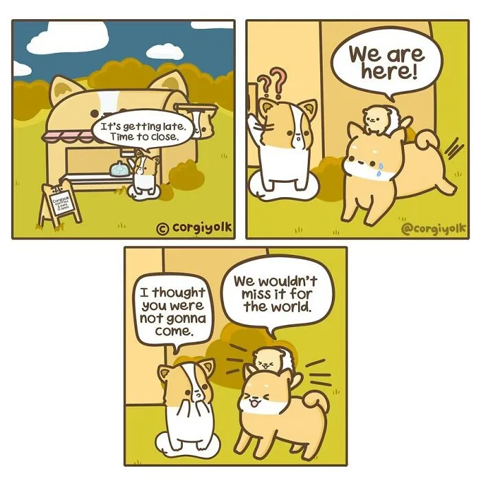 My 30 Wholesome Comics Featuring A Corgi And His Adventures With Other Animal Friends