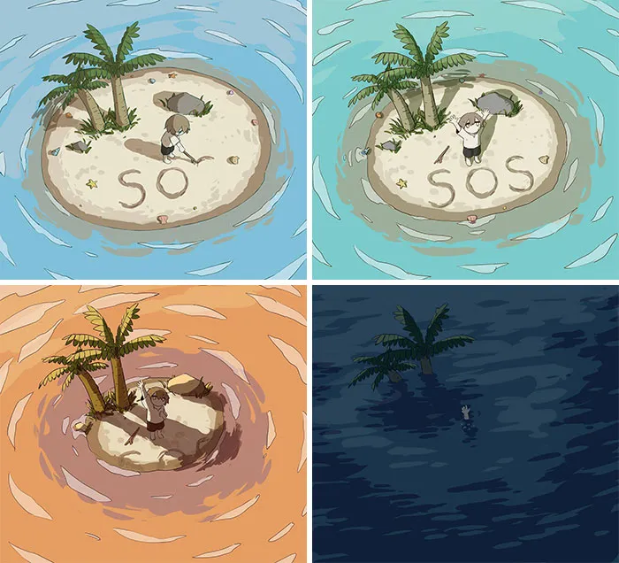40 Elocuentes ilustraciones creadas por un artista japonés que te harán pensar (nuevas imágenes)