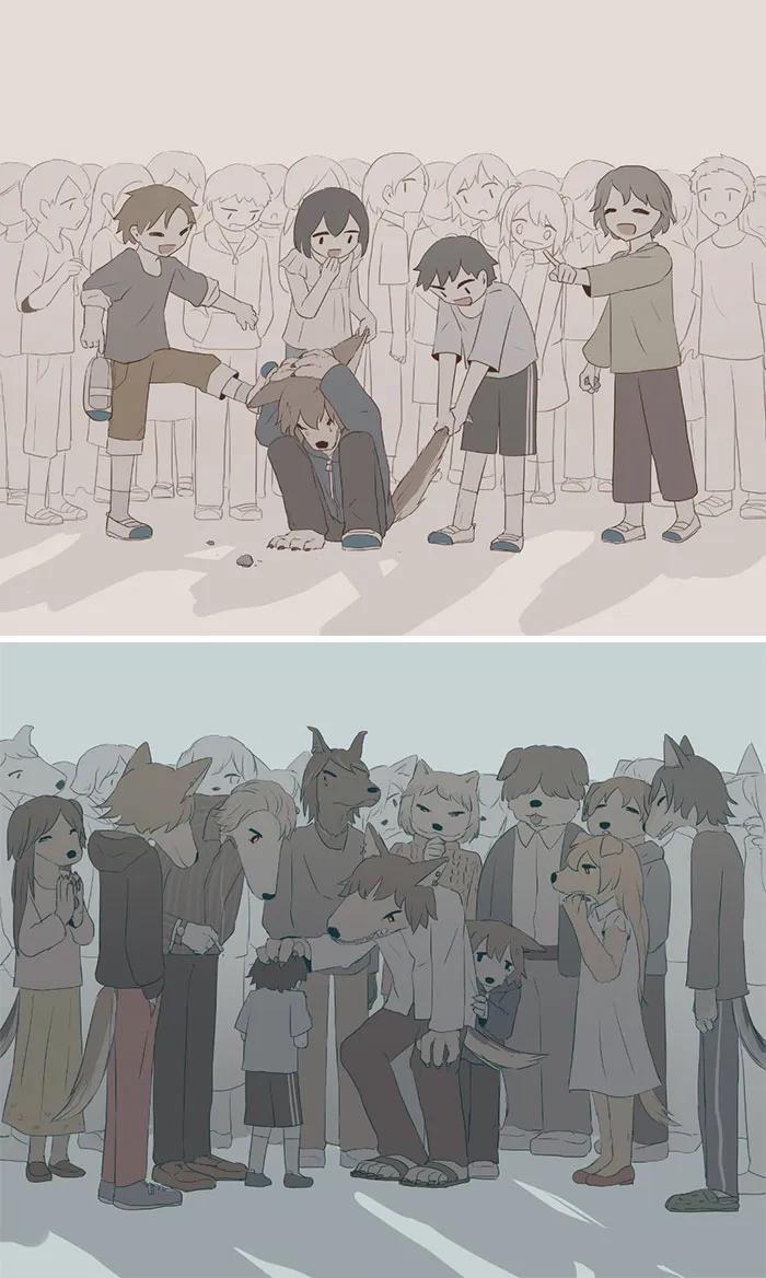 40 Elocuentes ilustraciones creadas por un artista japonés que te harán pensar (nuevas imágenes)
