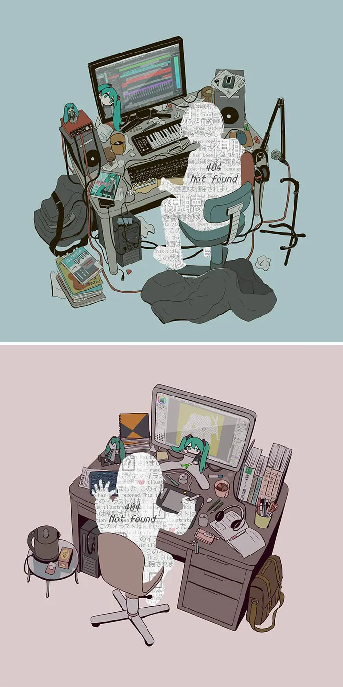 40 Powerful Illustrations By Japanese Artist That Will Make You Think (New Pics)