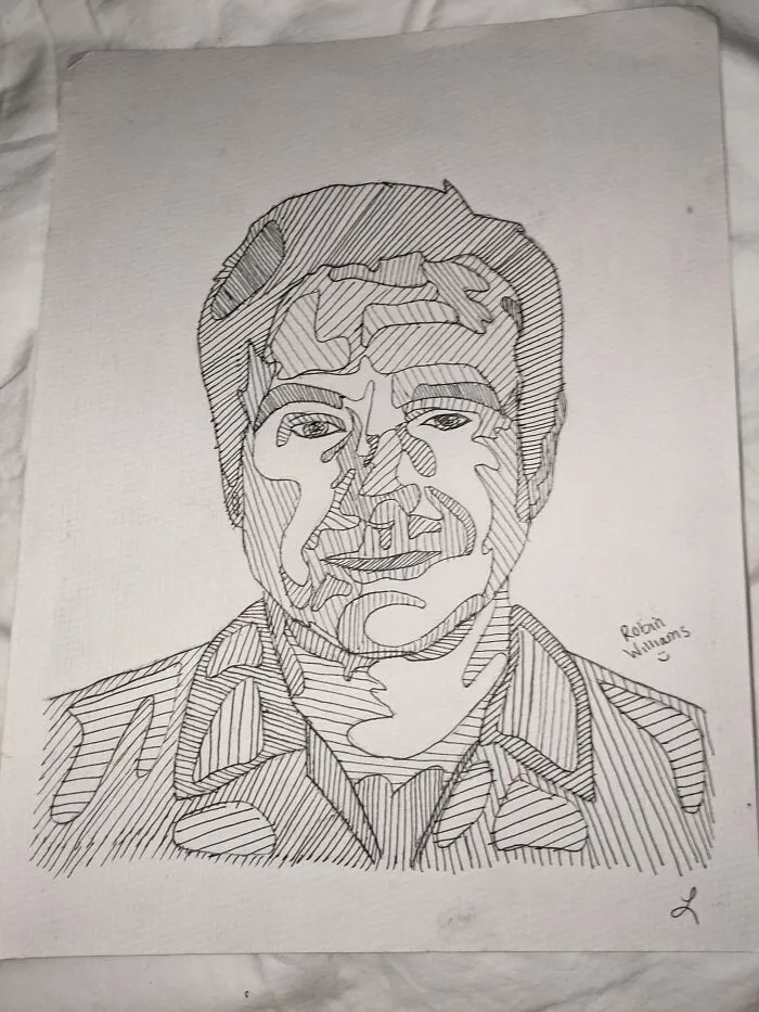 Not My Best, But I Drew Robin Williams A While Back