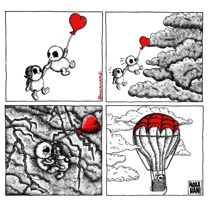 Psychologist Creates Comics With A Dark Humor To Shortly Forget About Everyday Life (45 New Pics)