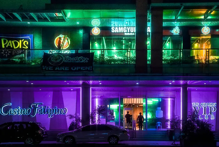 This Place Also Has A Gigantic Neon Casino Along The Main Road