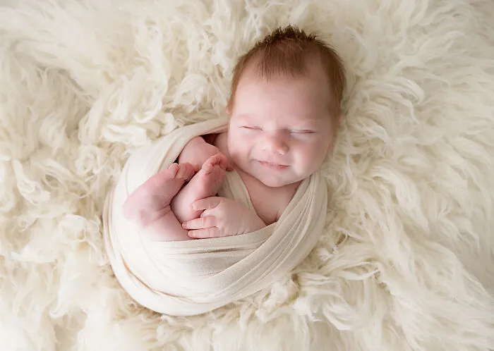 Sweet Smirk From A 14 Day Old Baby Boy