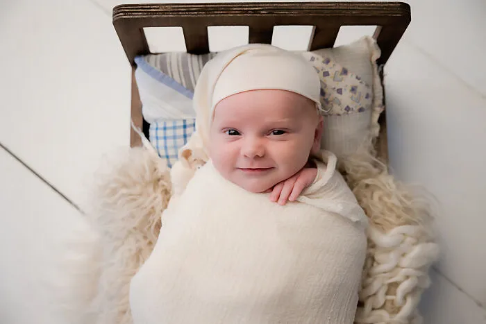 Mischievous Little Boy Who Did Not Want To Sleep During His Session