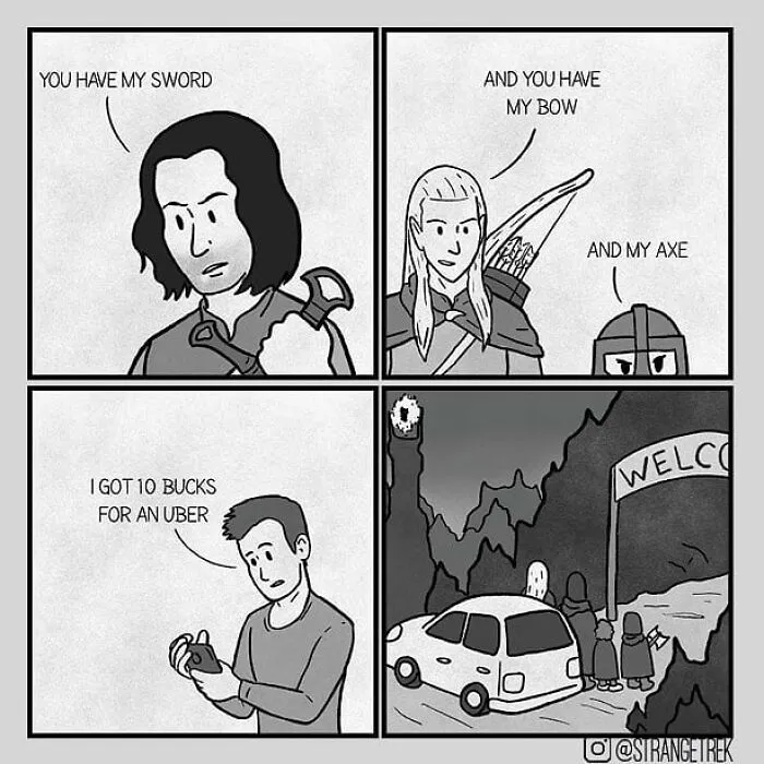 30 Funny Comics By StrangeTrek For People Who Like Horror And Pop Culture