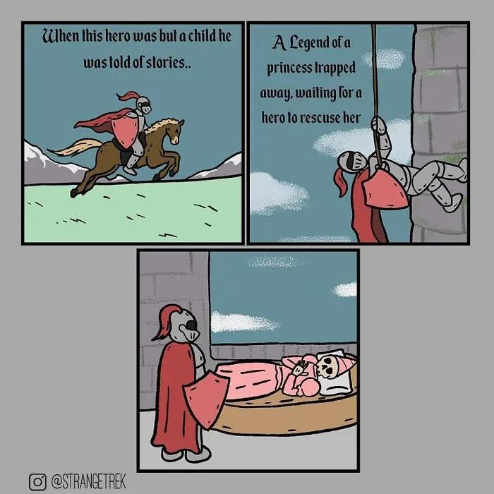 30 Funny Comics By StrangeTrek For People Who Like Horror And Pop Culture