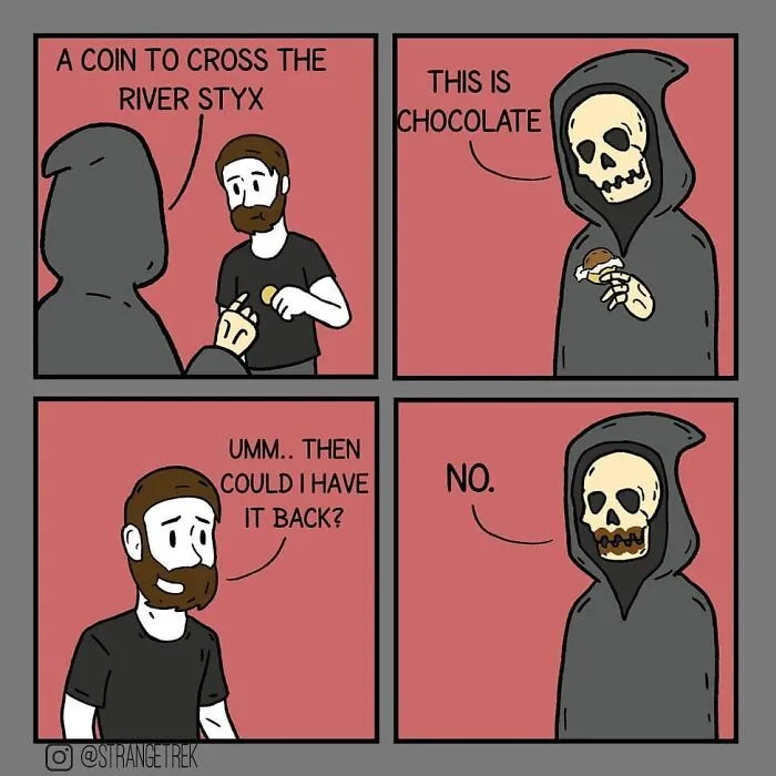 30 Funny Comics By StrangeTrek For People Who Like Horror And Pop Culture
