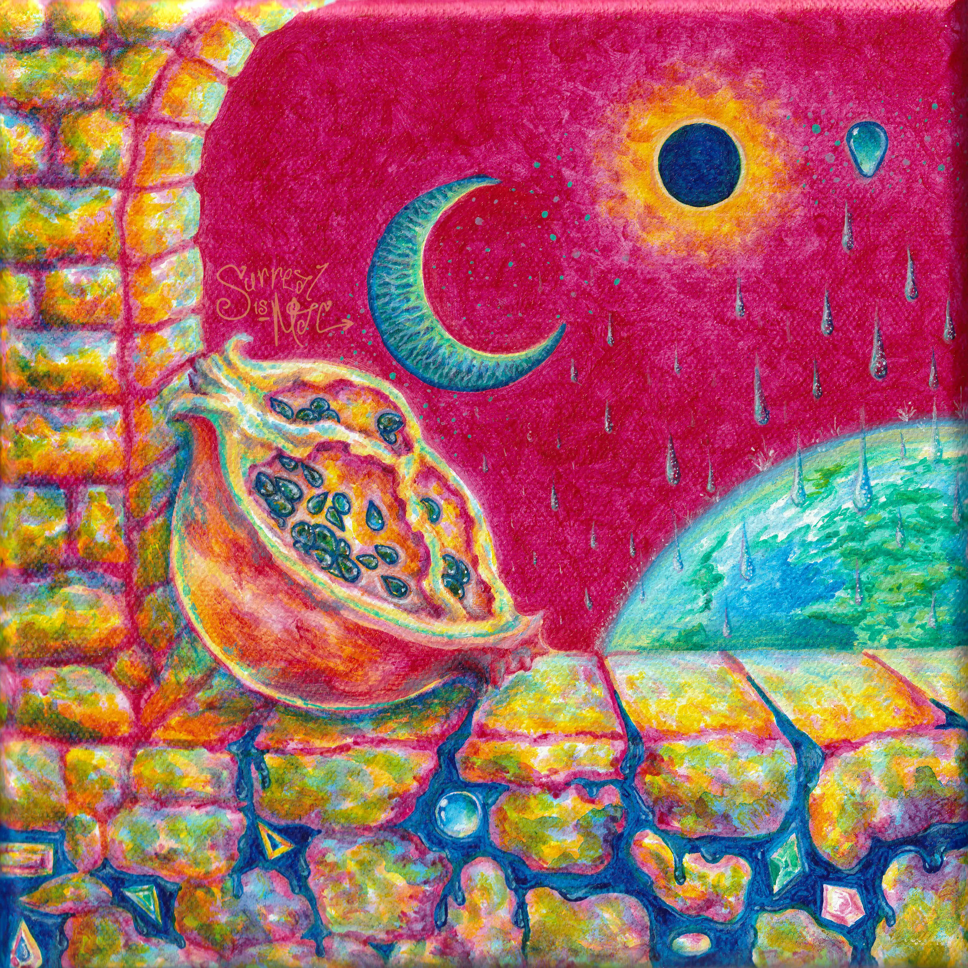 I Accidentally Painted A Cosmic Event. (Or Eight.)
