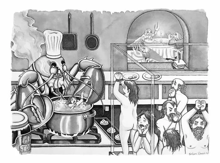 Artist Creates Illustrations Where The Roles Of Humans And Animals Are Reversed, And The Reality Is Thought-Provoking (50 Pics)